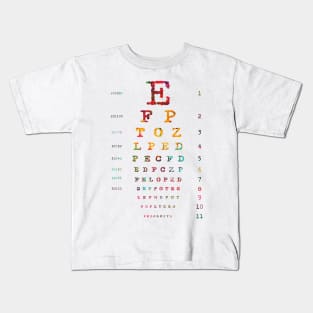 Eye Chart Diagram Kids T-Shirt